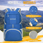 ZOMAKE Lightweight Packable Backpack 35L, Light Foldable Backpacks Water - Image 4