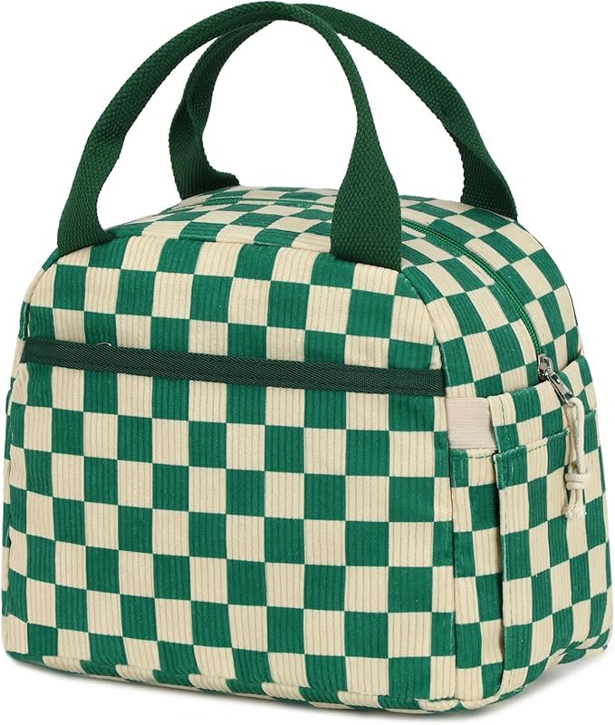 Bluboon Lunch Box for Women men Insulated Cute Corduroy Lunch bag, Reusable by BLUBOON