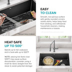 KRAUS Forteza 32-inch Undermount Single Bowl Granite Kitchen Sink in Grey - Image 7