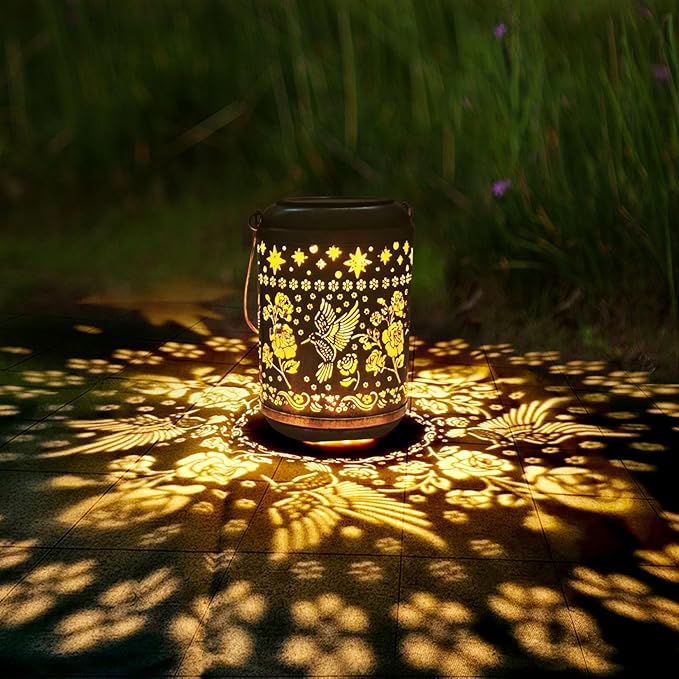 Solar Lanterns Outdoor Waterproof Hummingbird Christmas Garden Decor - Image 9