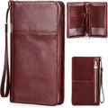 Top Grain Leather Travel Passport Wallet Holder by CataPurusLeatherCrafts