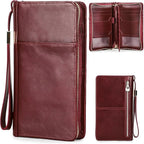 Top Grain Leather Travel Passport Wallet Holder by CataPurusLeatherCrafts
