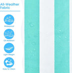 Becokan Beach Bags for Women Large Waterproof Beach Tote Bag Zipper Beach Bags - Image 3
