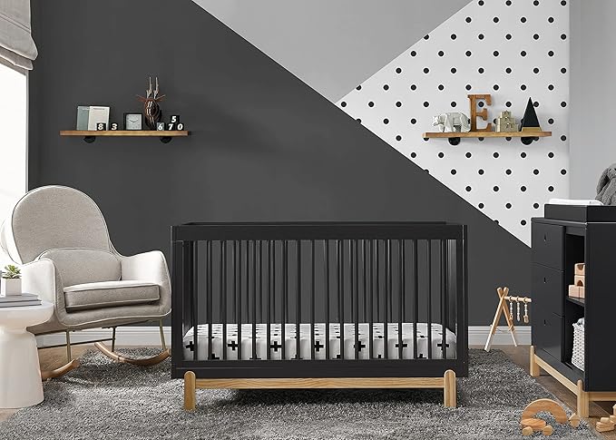 Delta Children Poppy 6-Piece Baby Nursery Furniture SetIncludes: Convertible - Image 2
