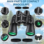 PISEZ 20X50 Binoculars for Adults High Powered - Image 2