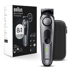 All-in-One Style Kit Series 7 7410, 8-in-1 Trimmer for Men with Beard Trimmer, Body Trimmer for Manscaping, Hair Clippers & More, Sharpest Blade, 40 Length Settings, Waterproof (Silver / 9 Piece Set)