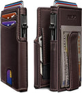 Men Wallet, with Money Clip Coins Pocket ID Window, Slim Front Pocket RFID by Miyozi