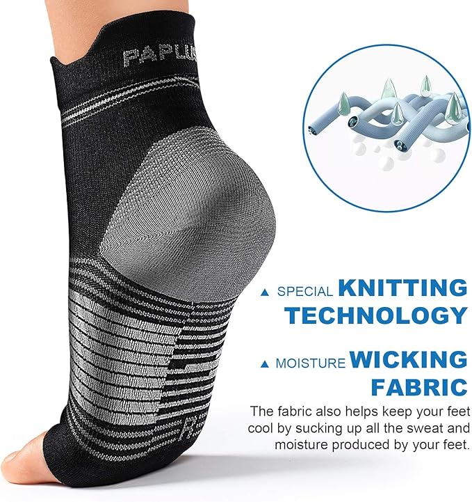 Plantar Fasciitis Sock for Men and Women, Compression Foot Sleeves - Image 5
