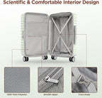 SHOWKOO Luggage Sets 3 Piece Hardside Expandable Suitcase - Image 8