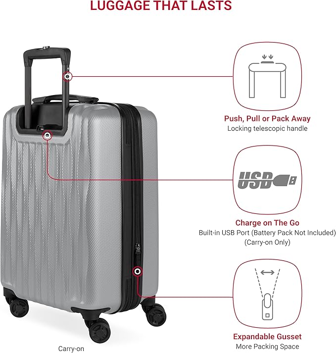 SwissGear 7272 Energie Hardside Expandable Luggage - Image 4