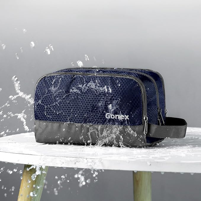 Gonex Travel Toiletry Bag Nylon, Dopp Kit Shaving Bag Toiletry Organizer Deep - Image 2