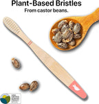 Sea Turtle Plant-Based Bristles, Bamboo Toothbrushes, Soft Natural Toothbrush - Image 2