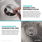 Dex 17 inch Undermount 16 Gauge Stainless Steel Single Bowl Kitchen Sink (17 Inch / Single Bowl)
