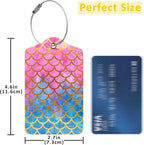 2 Pack Mermaid Scales Luggage Tags - Image 2