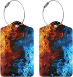 2-Pack Cool Ice and Fire Luggage Tags - Image 3