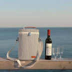 ZORMY 2 Bottle Wine Tote Carrier, Dark Blue, 750 mL Capacity, Polyester Material - Image 8