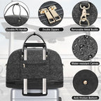 Weekender Bag for Women Canvas Overnight Bag Large Travel Tote Bag Carry on - Image 5