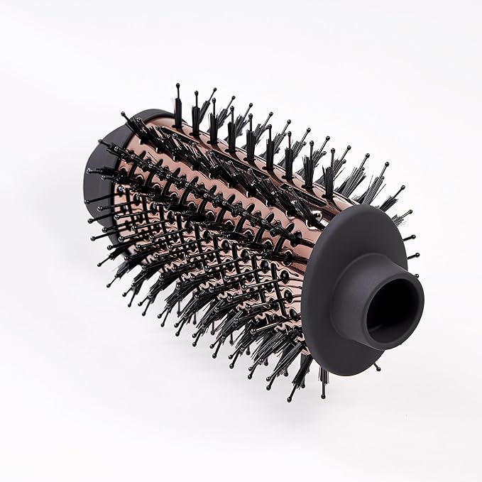 L'ANGE HAIR Multi-Volume Dryer Brush Attachment | Titanium Blow Dryer Brush Barrel for Volumizing & Styling | Tool Sold Separately | Attachment - Black - Oval 60mm