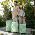 Lightweight Luggage with Spinner Wheels & YKK Zipper, 3-Piece Travel Suitcase - Image 9