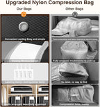 4 Pack Compression Storage Bags - 110L Large Capacity Comforter Storage Bag - Image 6