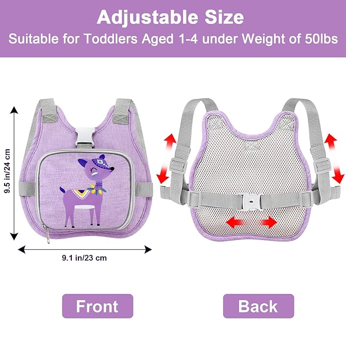 Accmor Toddler Harness Leash, Cute Deer Kids Harness + Anti Lost Wrist Link - Image 2