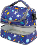 FlowFly Kids Double Decker Cooler Insulated Lunch Bag Large Tote - Image 6