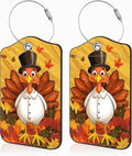 2 Pcs Autumn Turkey Luggage Tags by Unknown