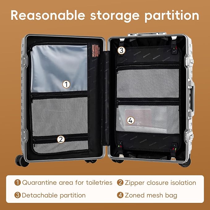 ROAMING Zipperless Luggage 22 Inch - Image 9