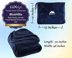 BlueHills Premium Soft Long Travel Blanket Pillow - Image 3