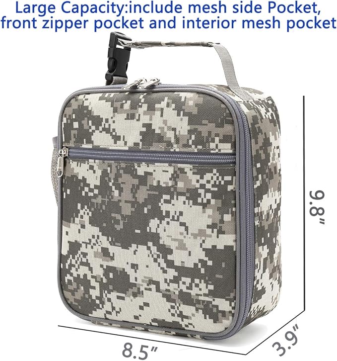 FlowFly Lunch box Insulated Soft Bag Mini Cooler Back to School Thermal Meal - Image 3