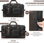 Travel Duffle Bag for Men, Heavy Duty Canvas Duffle Bag, Carryon Bags for - Image 5
