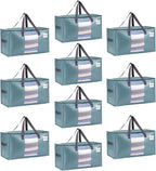 VENO 10 Pack Moving Bags, Comforter and Blanket Storage Bags by Veno