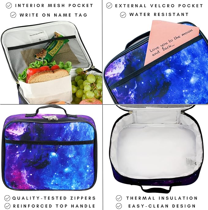 Fenrici Robotic Kids Lunch Box for Boys, Girls Insulated Lunch Bag, Soft Sided - Image 2