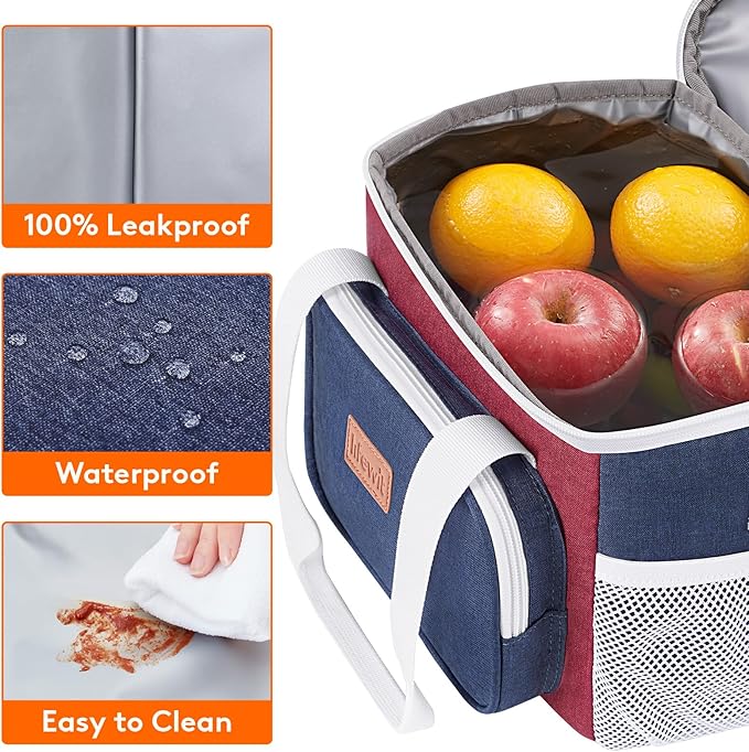 Lifewit Medium Lunch Bag Insulated Lunch Box Soft Cooler Cooling Tote - Image 4