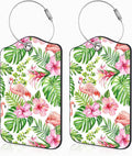 2 Pcs Pink Flamingo Luggage Tags by Unknown