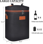 Tirrinia 4 Bottle Wine Gift Tote Carrier - Image 7