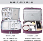 MIRLEWAIY Travel Electronics Organizer Soft Case Small Electronic Accessories - Image 4