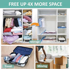 6 Pack Vacuum Storage Bags, Space Saver Bags Compression Storage Bags - Image 3