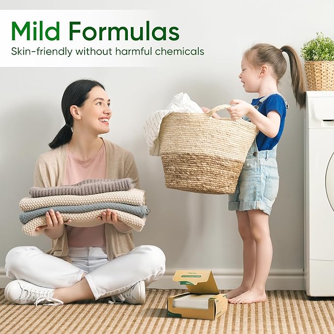 Travel Laundry Detergent Sheets Fisroa 300 Loads Eco-friendly Washing Detergent - Image 8
