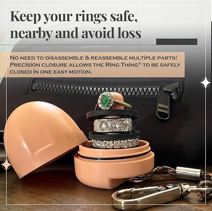 RING THING - Ring Holder Keychain, Jewelry Organizer and Storage, Portable - Image 8