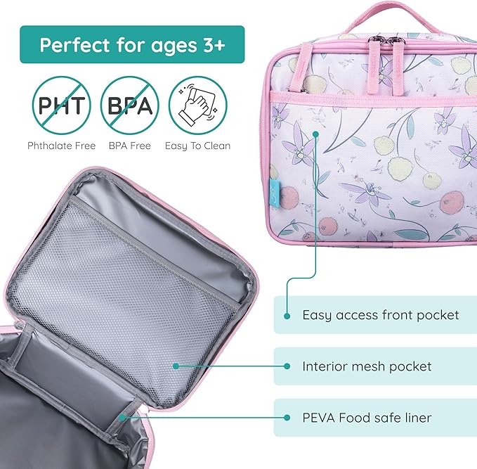 Wildkin JumpOff Jo Insulated Lunch Box – Durable, Reusable - Image 3