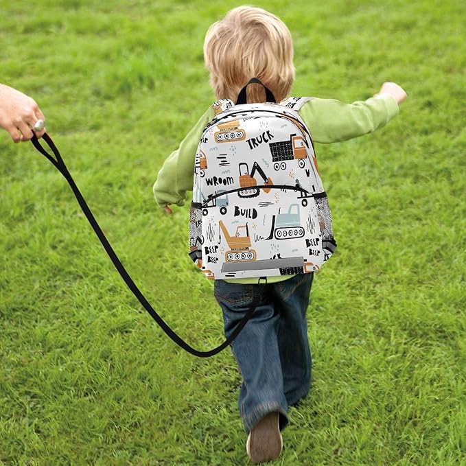 Transport Truck Excavator Toddler Backpack Boys Girls Kids Preschool Bookbag - Image 7