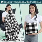 PAVILIA Travel Blanket Pillow, Soft Airplane Blanket 2-in-1 Combo Set, Plane - Image 2