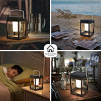 Solar Lantern Outdoor Table Lamp, Touch Control Outdoor Cordless Lantern - Image 9