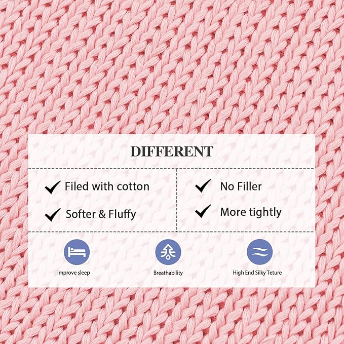L'AGRATY Knitted Weighted Blanket - Image 4