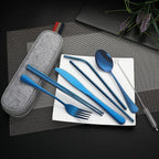 DEVICO Portable Utensils, Travel Camping Cutlery Set, 8-Piece including Knife - Image 6