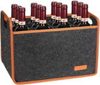 12 Bottle Wine Tote Bag, Insulated Thermal Padded Wine Carrier Tote, Reusable by Foyego