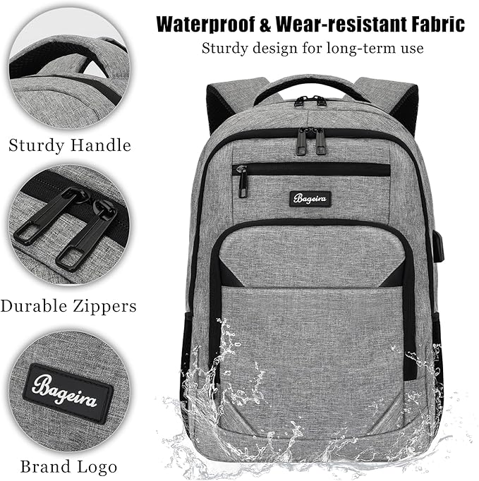 Travel Laptop Backpack for men women, School Backpacks for teen boys 15.6 Inch - Image 4
