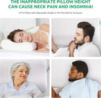 UTTU Cervical Pillow for Neck Strain Relief, Memory Foam Neck Pillow for - Image 3