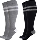 Momcozy Compression Socks for Women Wide Calf, 15-20mmHg Knee High Support by Momcozy